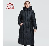Astrid mujer invierno parka cálida larga moda ropa de algodón invierno mujer chaqueta negra AR-9546 7XL azul