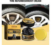 Pasta para Recubrimiento de Neumáticos, Recauchutado Creativo de Neumáticos de Auto, Limpieza, Abrillantador de Neumáticos, Crema Pulidora y Abrillantadora, Agente de Mantenimiento para Autos S8A0 A