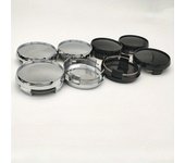 4 piezas de cubierta central de cubo modificada para automóvil Cubierta de rueda universal Diámetro exterior de 65 mm adecuada para cubierta de cubo TE37 Etiqueta de centro de rueda Cubierta de neumático Cubierta de rueda