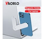 Soporte magnético para teléfono móvil VAORLO, extensión de Metal, soporte para teléfono móvil, tableta, portátil, pantalla lateral, succión magnética, escalable, portátil negro