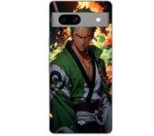 Coque maniacase pour Google Pixel 7a One piece Zoro manga anime 3D art