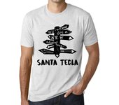 Camiseta gráfica vintage para hombre,  Time for New Adventures , Santa Tecla, vintage, blanca XS anti-flash blanco