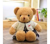 Oso de peluche, almohada corporal, juguete de peluche, cojín para dormir, esponjoso, grande, pequeño, juguete de peluche, regordete y esponjoso, almohada para dormir, regalo de cumpleaños, animal de peluche de 40 cm
