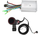 Controlador de motor sin escobillas para bicicleta eléctrica, inteligente, con disipación de calor y resistente a la lluvia, con pantalla LCD.