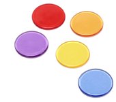 50 fichas de bingo de 1,5 cm, marcadores para fichas de póquer de plástico para juegos de bingo rojo