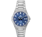 Casio Reloj de cuarzo Edifice EFR-S108D-2A analógico de acero inoxidable con esfera azul y cristal de zafiro para hombre 100 m