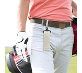 Clip de almacenamiento para tees de golf con 5 soportes, soporte de piel sintética para clavos de golf, organizador portátil para tees de golf, clip para cinturón para bolsa de golf, regalos para golfistas blanco