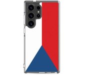 Coque Téléphone - Samsung - Galaxy S24 - Drapeau Tchéquie - Souple - Multicolore