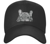 Gorra de béisbol clásica de Bulldog Francés unisex WoUnisex ajustable unisex Frenchie perro papá sombrero al aire libre Snapback gorras camionero sombreros Adjustable Cap