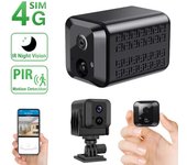 Cámara de vigilancia de seguridad mini 4G 2025 Cámara IP HD 1080P Cámara de 140° Visión nocturna inalámbrica Protección de video secreta Cámara de movimiento IR wifi cam