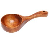 Cuchara de madera para gachas, mango cómodo, superficies más lisas, cucharón de madera para cocina casera. L