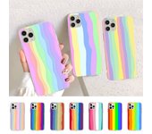 Funda de teléfono original con diseño de arcoíris para iPhone 11, 12, 13, Mini Pro Max, 8, 7, 6, 6S Plus, X, 5, SE 2020, XR, XS 6plus or 6s plus