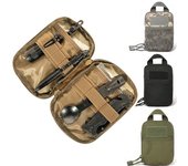 Paquete de accesorios médicos tácticos para exteriores, impermeable, para teléfono móvil, riñonera para correr, bicicleta, bolsa colgante, mochila para ciclismo y montañismo army green