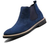 Botas Chelsea de piel de ante de alta calidad para hombre, botines de otoño, 2024 6 negro