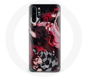 Coque pour Huawei P30 Pro Demon Slayer Tanjiro Nezuko Attaque Combat - Maniacase