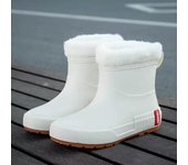Botas de lluvia para mujer, botas de agua sin cordones de alta calidad, zapatos impermeables, botas de lluvia de goma para mujer, botas de jardín antideslizantes 2024 36 negro