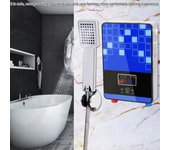 Calentador de agua eléctrico instantáneo sin tanque, 220V, 6500W, para ducha de baño en casa