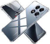Funda de teléfono transparente a prueba de golpes con airbag para Xiaomi 14T Pro 13T 14 CIVI 4 Pro 14 Ultra, parachoques de cuatro esquinas, cubierta trasera de TPU suave Xiaomi 14T puro