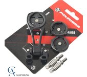 Fouriers-Soporte de HA-S022 para ordenador de bicicleta, ángulo ajustable para tapa frontal de vástago, Compatible con Mio Garmin Bryton GoPro Speedmete Garmin Bryton MIO
