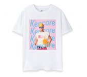 barbie Camiseta de manga corta Kencore para hombre L blanco