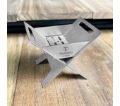 Mini estufa plegable de aleación de Ti, portátil y ligera, perfecta para quemar leña y aromaterapia