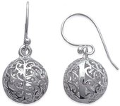 Les Trésors De Lily [C4579] - Pendientes de plata 'Thai Geode' - 15 mm plata
