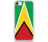 Funda iPhone - Guyana - SE 2020 - Souple - Multicolore - Motif Drapeau