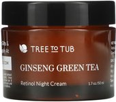 Tree To Tub, Retinol Anti-Aging & Wrinkle Night Moisturizer, Hyaluronic Acid Face Cream for Dry and Sensitive Skin, 1.7 fl oz (50 ml)