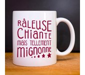 Taza PERRA, PERRA, PERO TAN LINDA TU blanco