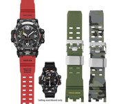 Correa de reloj de resina para Casio G-SHOCK GWG-2000 GWG-2040, pulsera deportiva para hombre, accesorios de hebilla de acero inoxidable resistentes al agua GWG-2000