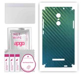 apgo Protective Skin Sticker for the back+sides compatible with Xiaomi Redmi Note 3 Note 3 Pro, Full Wrap Film, Foil, Vinyl - Pattern Carbon Chameleon