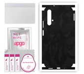 apgo Protective Skin Sticker for the back+sides compatible with Huawei nova 5T, Full Wrap Film, Foil, Vinyl - Pattern Black Camo