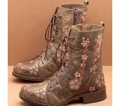 56Botas Zapatos de mujer para mujer Tobillo Otoño 2024 Viento británico Cuero genuino Grueso Con Botas cortas Zapatos de moto 35 rojo