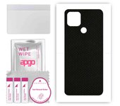 apgo Protective Skin Sticker for the back compatible with Oppo A15, Wrap Film, Foil, Vinyl - Pattern Matrix