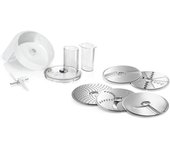 Accesorios para el robot de cocina BOSCH MUM5 - Pack VeggieLove: 1 cuenta. Rallador/rebanador - 5 discos
