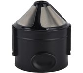 Cafetera portátil de acero inoxidable con filtro reutilizable y revestimiento de malla doble
