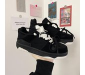 Zapatillas deportivas para hombre, moda de otoño 2025, plataforma negra, zapatos casuales, marca de tendencia, con cordones, zapatillas para correr al aire libre para hombre, tenis masculino 35