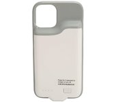 Funda de batería para iPhone 12 Mini Ultrafina de silicona 5200 mAh Portátil Recargable Protectora blanco