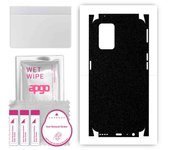 apgo Protective Skin Sticker for the back+sides compatible with Realme GT 5G, Full Wrap Film, Foil, Vinyl - Pattern Matte Black