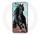 Coque pour Huawei P8 Lite 2017 Le Cheval Noir De La Race Frisonne