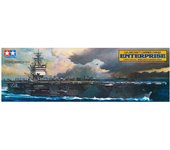 Modelo de plástico 78007 del portaaviones nuclear CVN-65 Enterprise de la Armada de EE. UU., serie 1350 de Tamiya, n.º 7