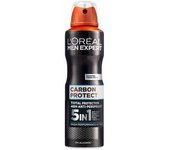 Antitranspirante en spray L'Oréal Men Expert Carbon Protect - 150 ml Protección avanzada contra el mal olor para hombres