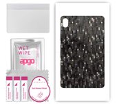 apgo Protective Skin Sticker for the back compatible with Lenovo Legion Y700, Wrap Film, Foil, Vinyl - Pattern Carbon Black Pixel