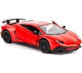 Lambo Aventador LP700-4 escala 1/36, juguete de modelo de coche fundido a presión, vehículo extraíble de aleación de Zinc para niños y adultos, colección de regalos 1/36-12.5x5x4cm rojo