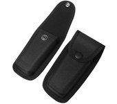 Bolsa grande de nailon con cinturón negro de 13 cm, funda Oxford, funda para cuchillo plegable, funda para alicates, soporte para herramientas para acampar al aire libre, multiherramientas
