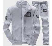 Conjunto de chándal deportivo elástico para hombre L azul