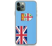 Funda para iPhone - PIXELFORMA - iPhone 11 Pro - Drapeau des Fidji - Sopa de silicona - Diseño ligero