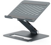 Soporte para computadora WAVLINK Soporte ajustable de aluminio para PC con base de acoplamiento Elevador ergonómico para computadora portátil Compatible con MacBook, Windows y portátiles