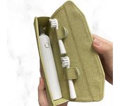 Caja portátil Caja de almacenamiento de viaje Caja de embalaje universal Estuche para cepillo de dientes eléctrico Moderno Simple Viento Conveniente Cajas de color sólido One Size verde