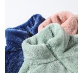 Chaqueta polar coral de doble cara para mujer y hombre: forro polar grueso y cálido para exteriores. Female, 4XL verde claro